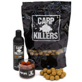 Carp Killers Banana Fisch 5kg Boilies + 100g Pop Ups 20mm + 250ml Dip