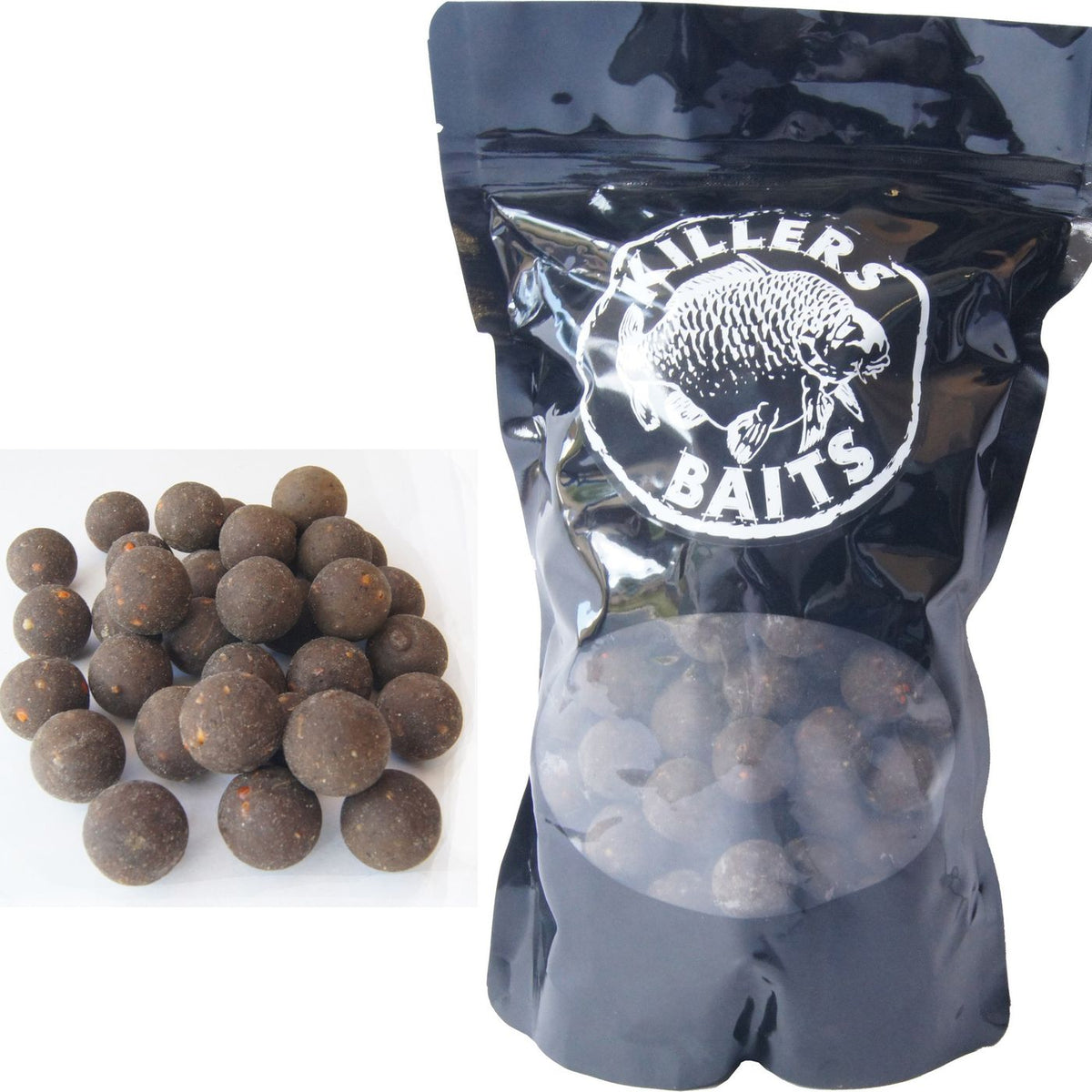 Carp Killers Black Fish & Garlic Boilies 1kg