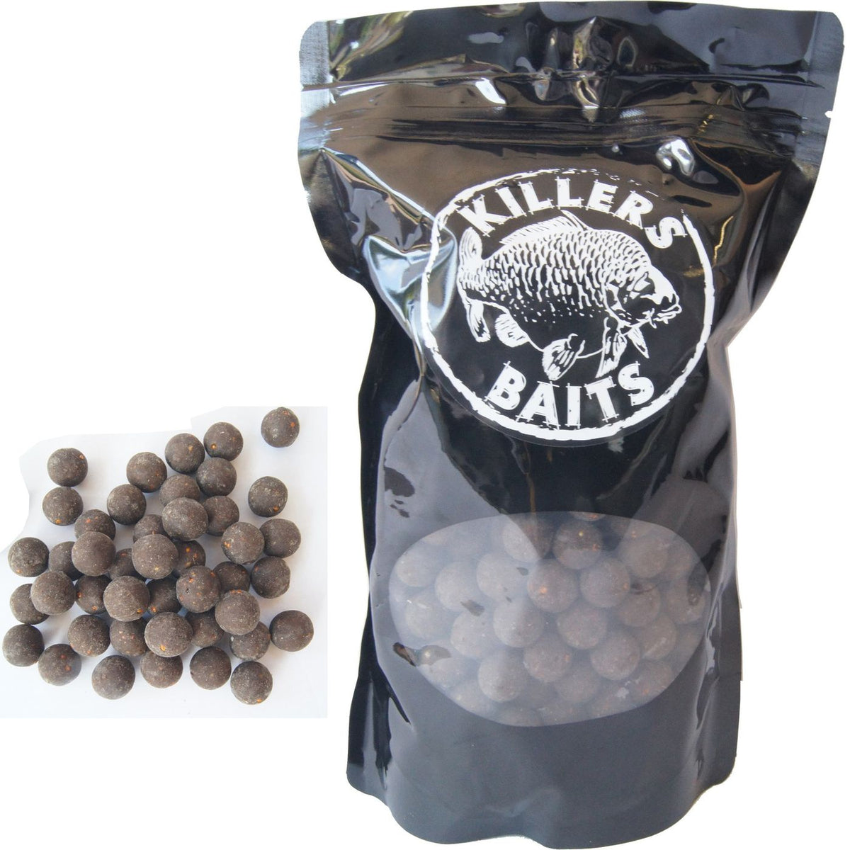 Carp Killers Black Fish & Garlic Boilies 1kg