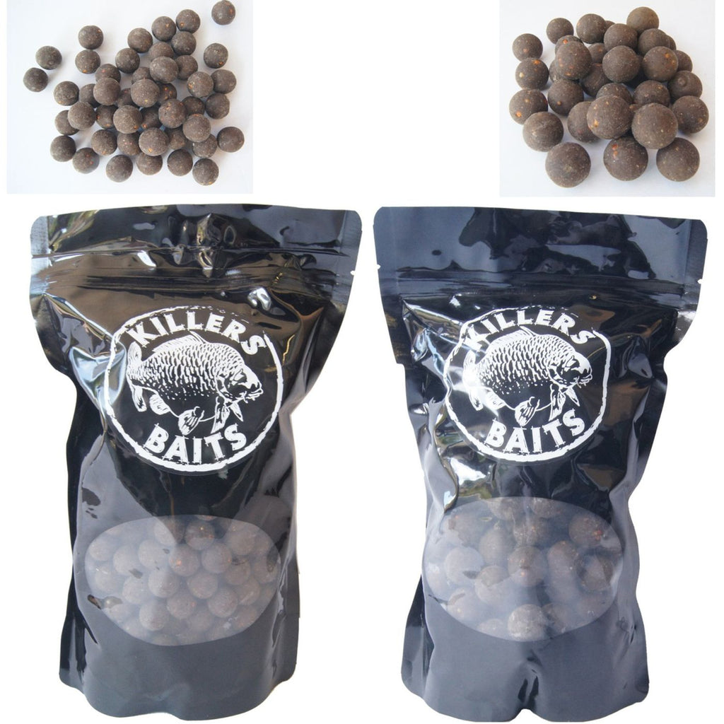 Carp Killers Black Fish & Garlic Boilies 1kg