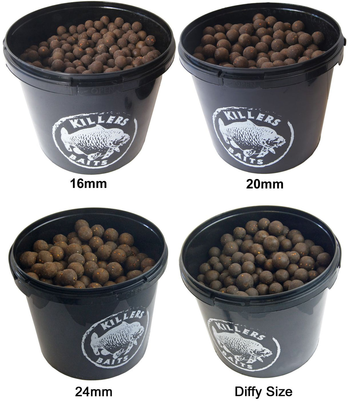 Carp Killers Black Fish & Garlic Boilies 3,5kg Eimer