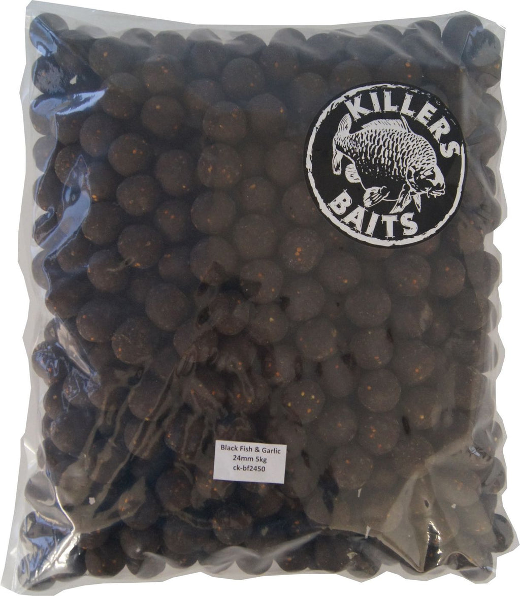 Carp Killers Black Fish & Garlic Boilies 5kg