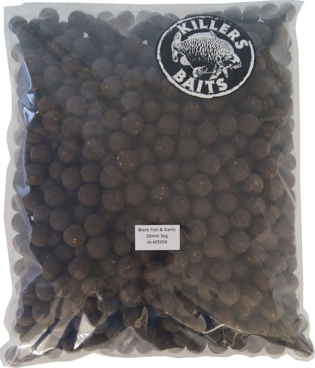 Carp Killers Black Fish & Garlic Boilies 5kg