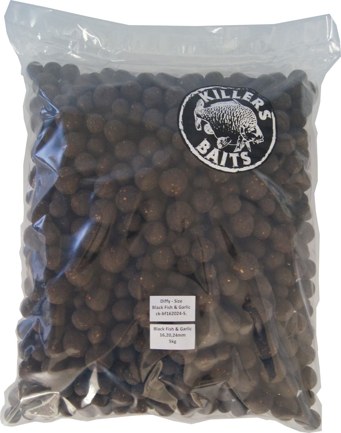 Carp Killers Black Fish & Garlic Boilies 5kg