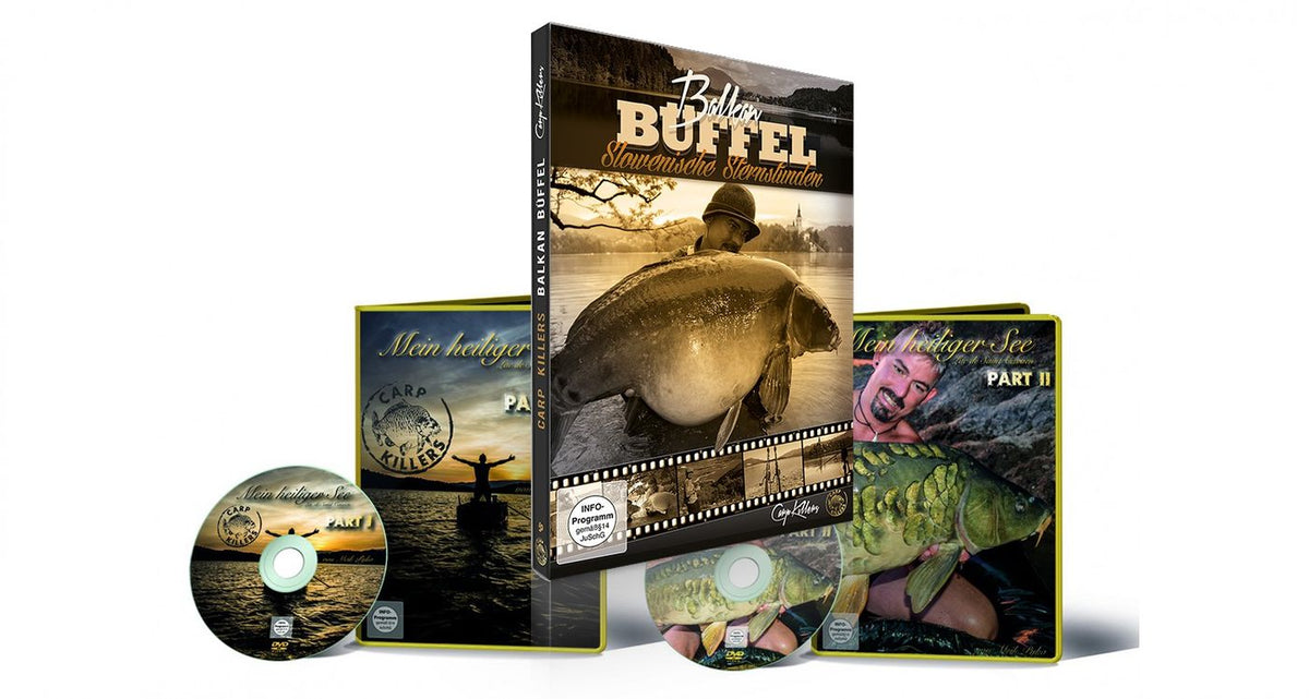 Carp Killers DVD Balkan Büffel + Heiliger See 1 + Heiliger See 2