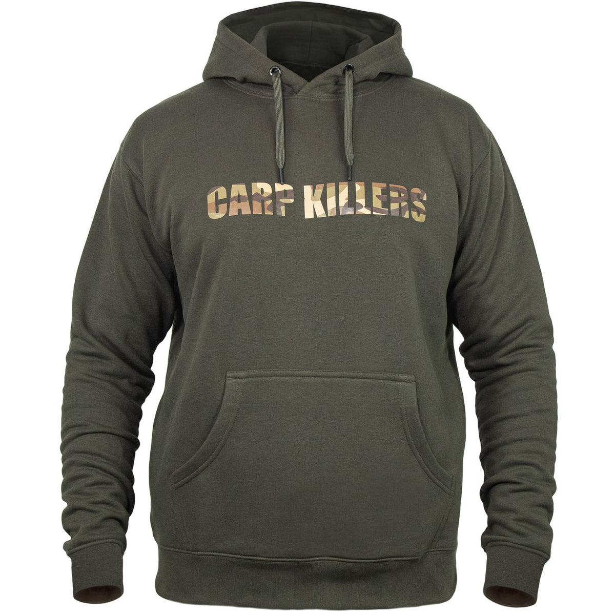 Carp Killers Hoodie Oliv - Angelpullover
