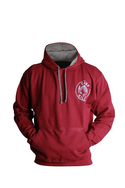 Carp Killers Hoodie burgundy Pullover mit Kapuze