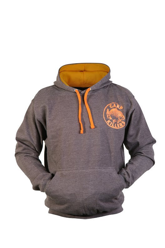 Carp Killers Hoody grau/orange Kapuzenpullover