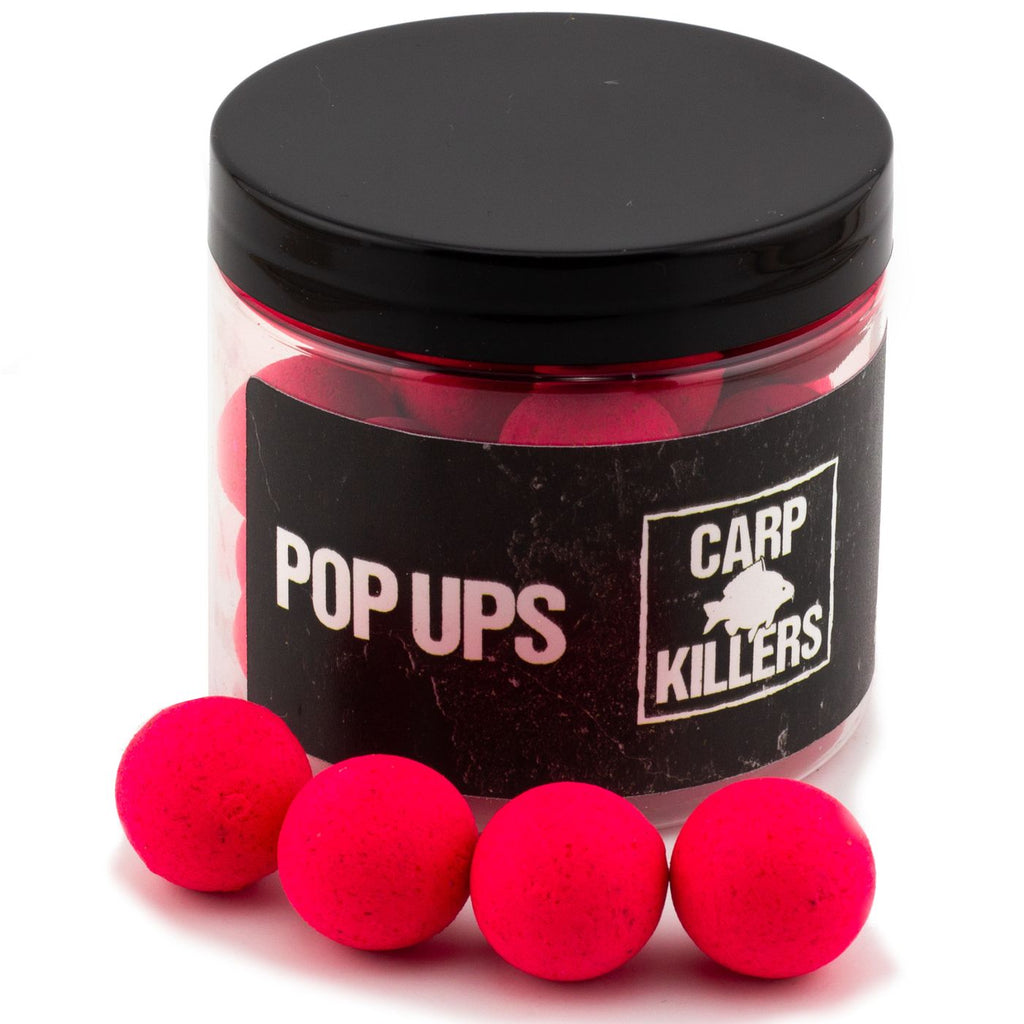 Carp Killers Pink Peach 5kg Boilies + 100g Pop Ups 20mm + 250ml Dip