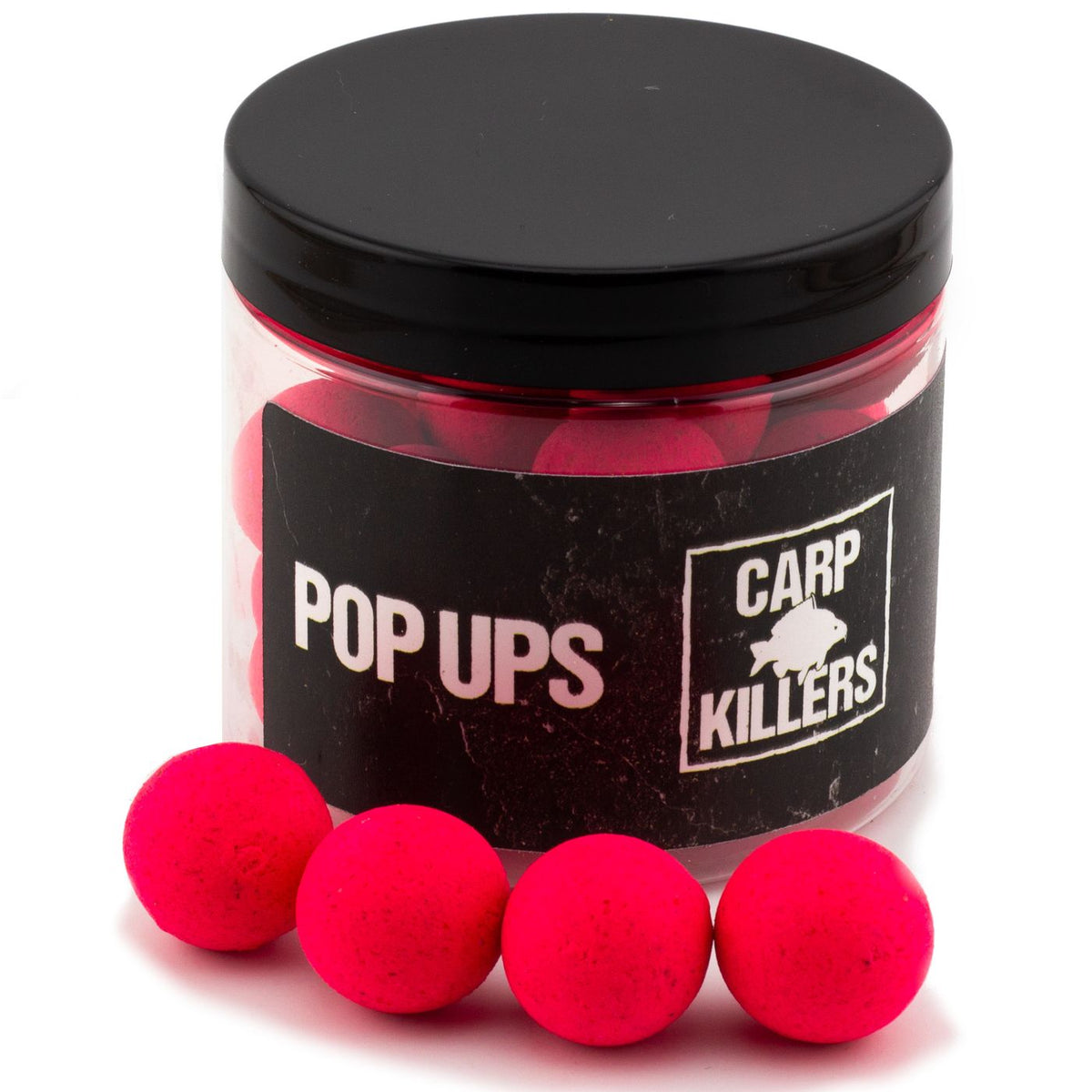 Carp Killers Pink Peach 5kg Boilies + 100g Pop Ups 20mm + 250ml Dip