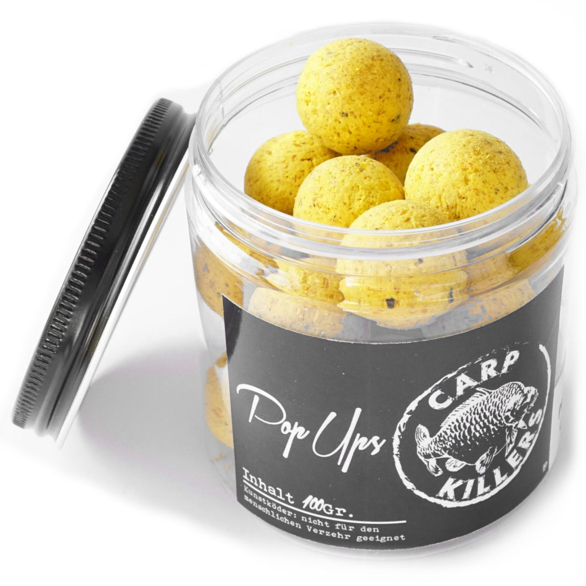Carp Killers Pur Mais Pop Up Boilies - 100g schwimmende Karpfenboilies