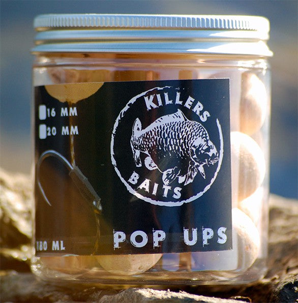Carp Killers White Indians 5kg Boilies + 100g Pop Ups 16mm + 250ml Dip